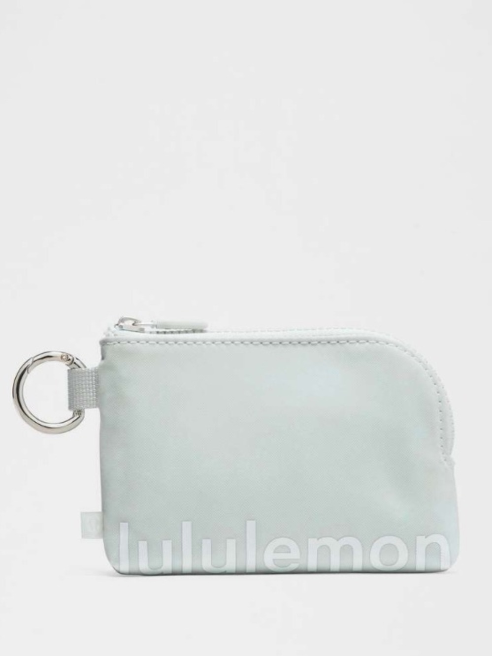 Lululemon Clippable Card Pouch Mint Breeze/White